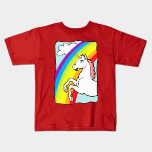 Fantasy Unicorn Rainbow Kids T-Shirt